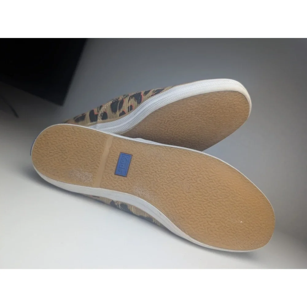 Keds Champion Leopard Print Canvas Sneakers Women's Size 6